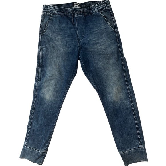 Denizen Levi Blue Harem Tapered Jogger Jeans Size 16 Casual Versatile Streetwear - Picture 1 of 9